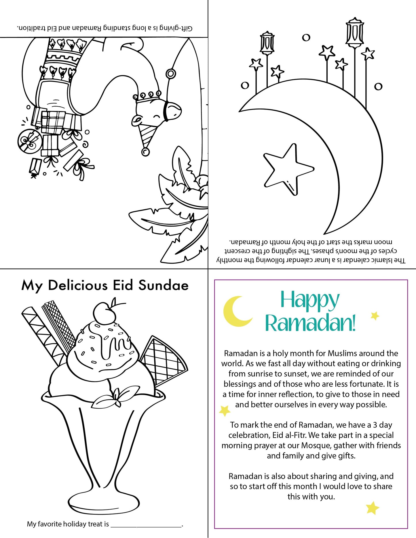 Ramadan Favor Bag Booklet