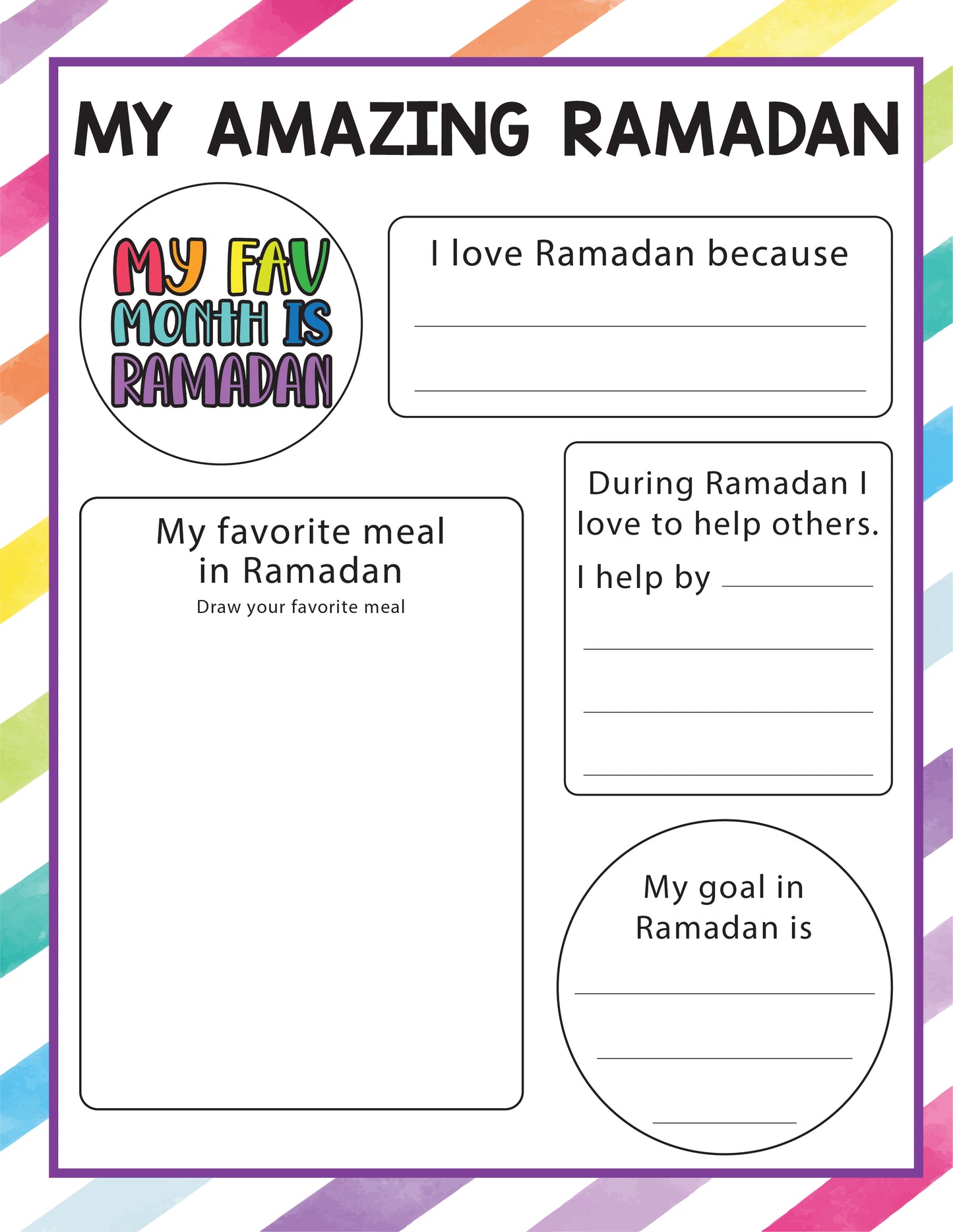 Kids Ramadan Checklist