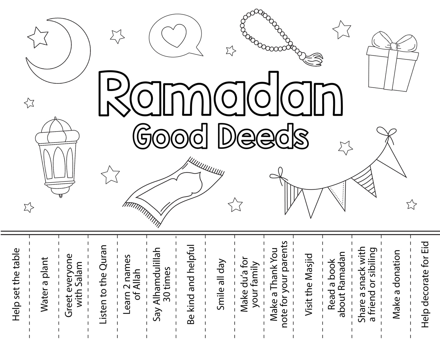 Ramadan 15 Good Deed Tabs