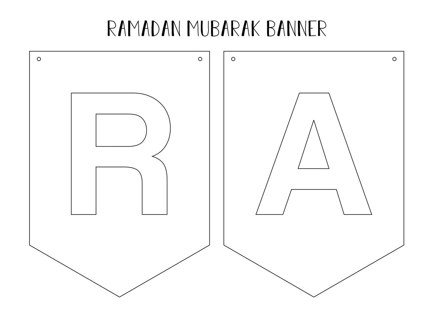 DIY Ramadan Wall Banner