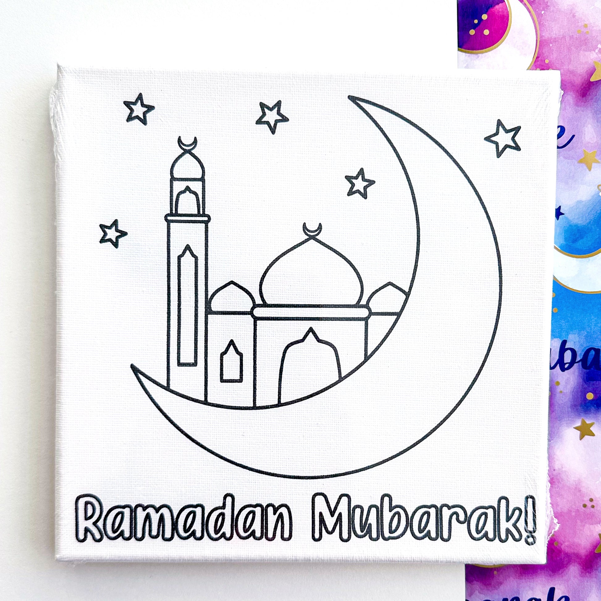 Ramadan Eid Paint Canvas Craft