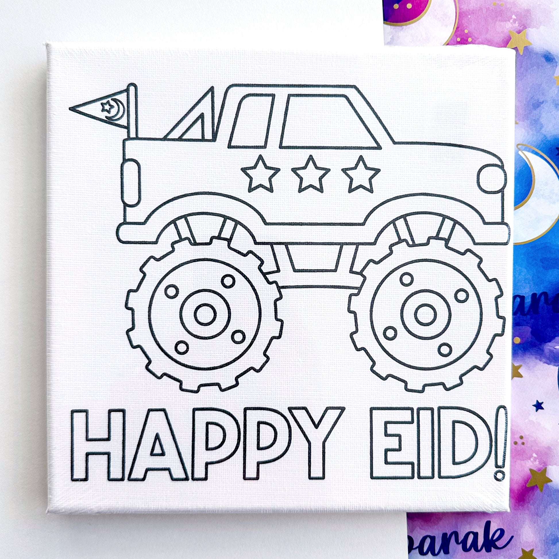 Ramadan Eid Paint Canvas Craft
