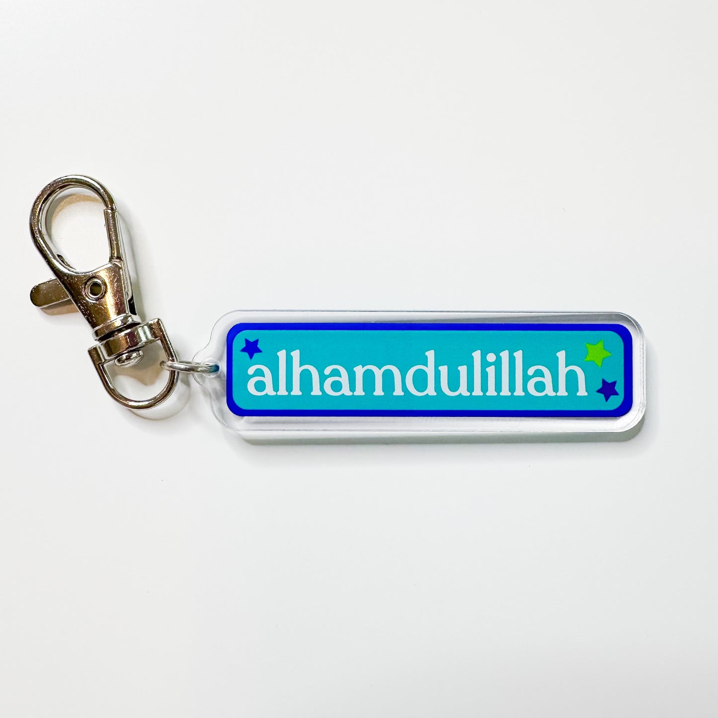 Keychain with 'alhamdulillah' text 
