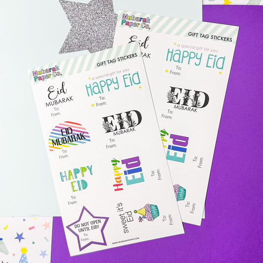 Eid Gift Wrap Tags