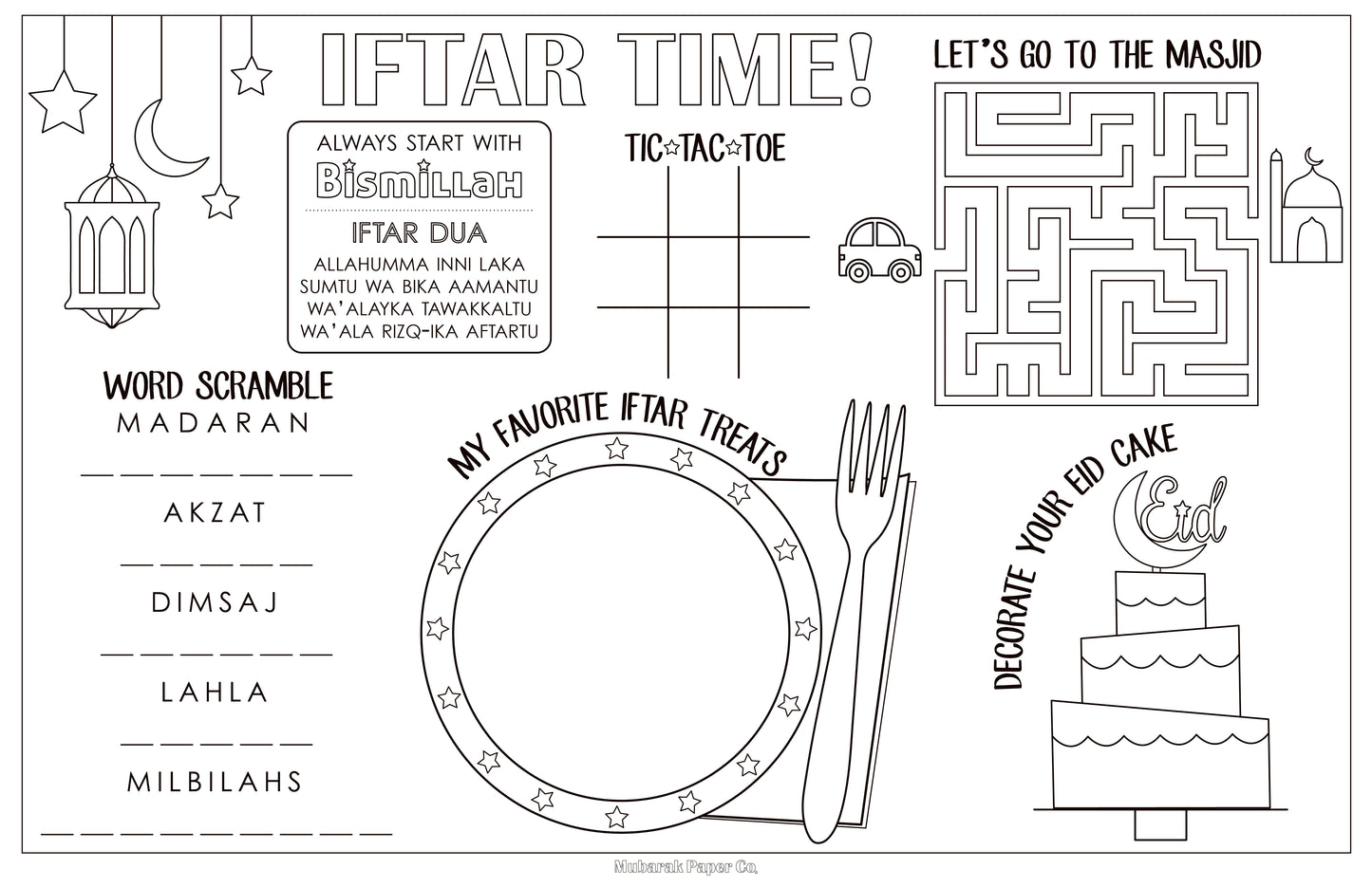 Iftar Placemat