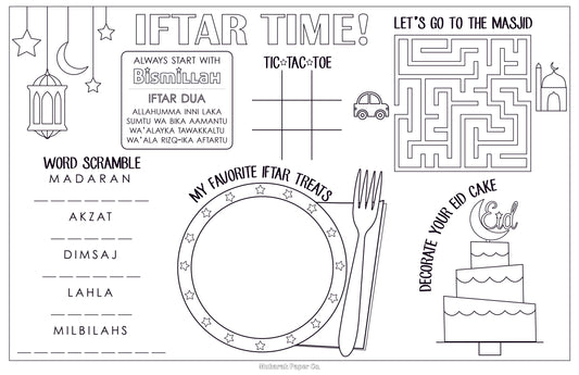 Iftar Placemat