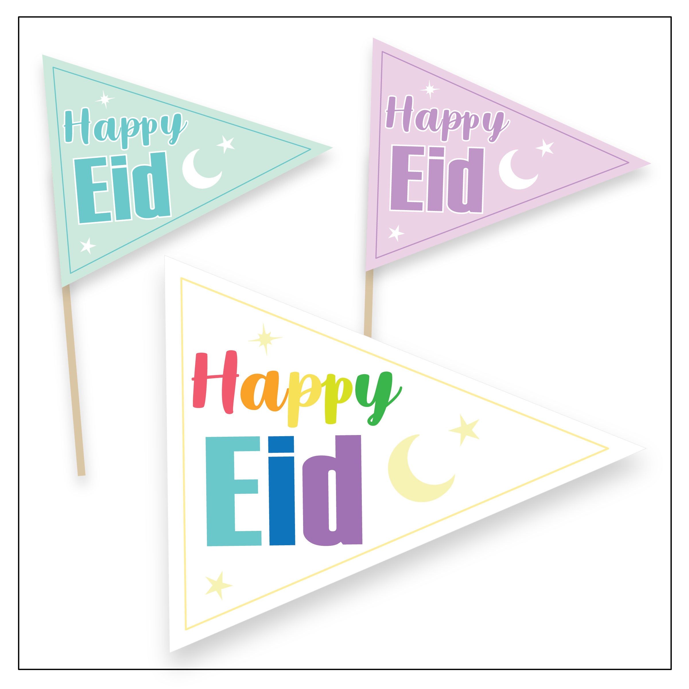 Eid Pennant Flags – Mubarak Paper Co.