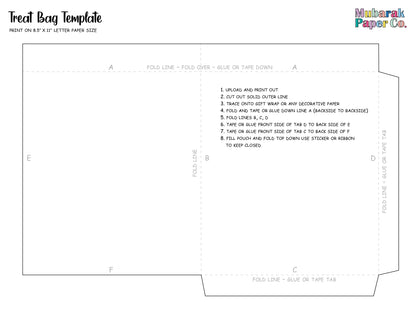 DIY Treat Bags Template